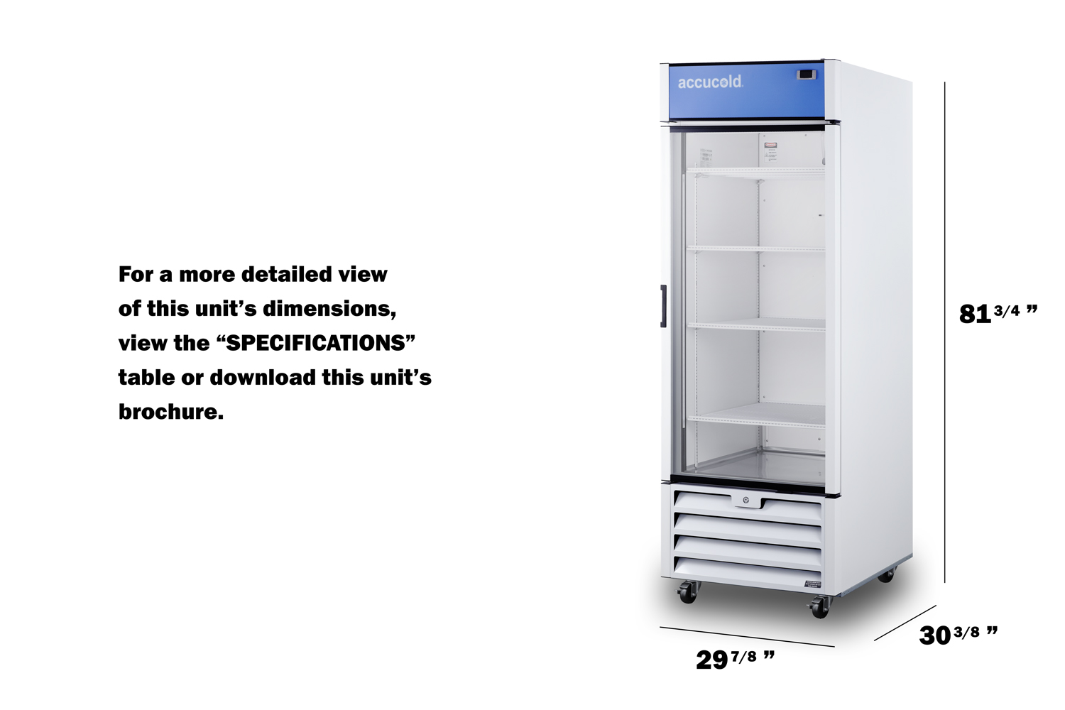 21.34 cu.ft. commercial beverage center with self-closing glass door, front lock, and white cabinet